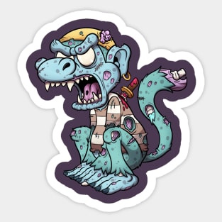 Zombie Pirate Monkey Sticker